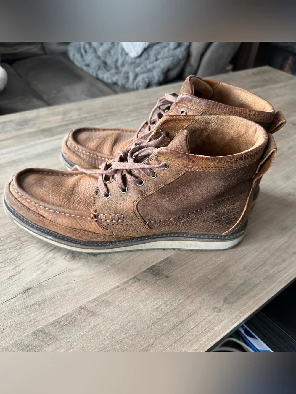 Ariat Brown Leather Boots, Size 12D